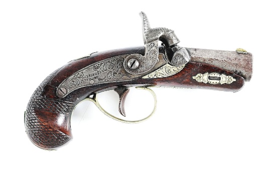 (A) ALWAYS DESIRABLE HENRY DERINGER PEANUT SIZE POCKET PISTOL.