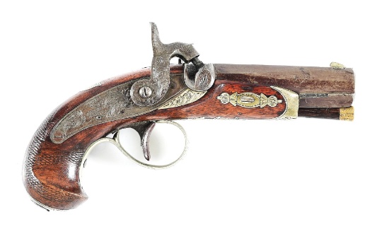 (A) MEDIUM SIZE HENRY DERINGER POCKET PISTOL.
