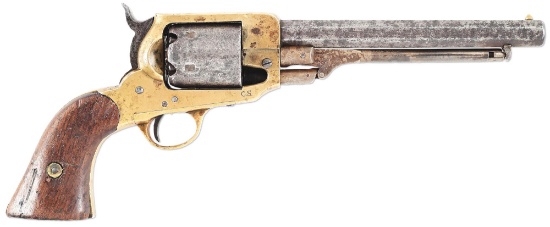 (A) RARE ATLANTA PRODUCED CIVIL WAR CONFEDERATE SPILLER & BURR .36 CALIBER PERCUSSION REVOLVER.