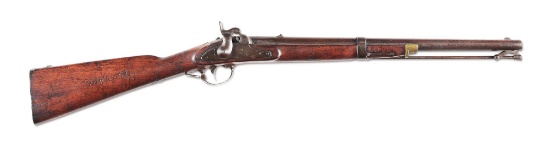 (A) YANKEE CAPTURED CONFEDERATE BILHARZ, HALL, AND CO. PERCUSSION CARBINE.