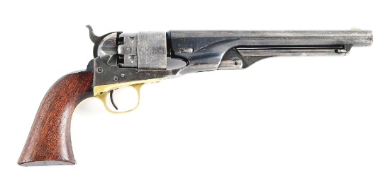 (A) VERY FINE MARTIALLY MARKED COLT 1860 ARMY REVOLVER.