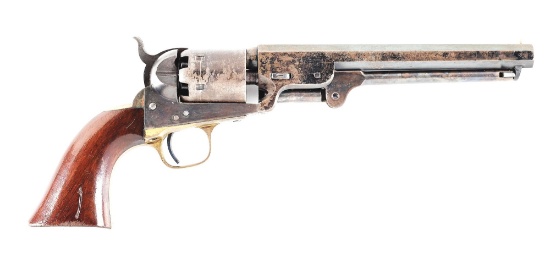 (A) COLT 1851 NAVY PERCUSSION REVOLVER.