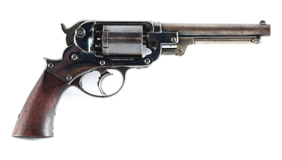 (A) HIGH CONDITION, SCARCE, CIVIL WAR ERA MARTIALLY MARKED STARR ARMS MODEL 1858 DOUBLE ACTION NAVY