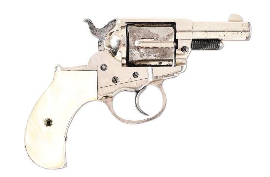 (A) COLT MODEL 1877 LIGHTNING DOUBLE ACTION REVOLVER.