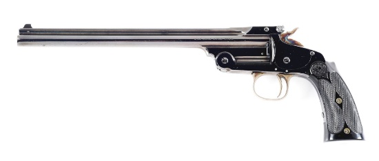 (C) SMITH & WESSON FIRST MODEL OF 1891 SINGLE SHOT PISTOL.