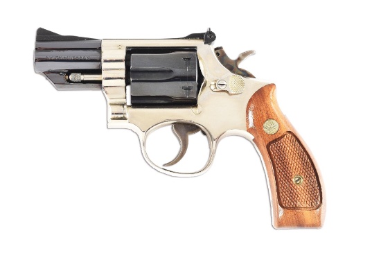 (C) SMITH & WESSON MODEL 19 PINTO DOUBLE ACTION REVOLVER.