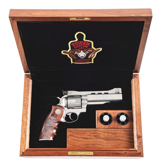 (M) DOCUMENTED POWER CUSTOM GRAND MASTER DELUXE RUGER REDHAWK DOUBLE ACTION REVOLVER.