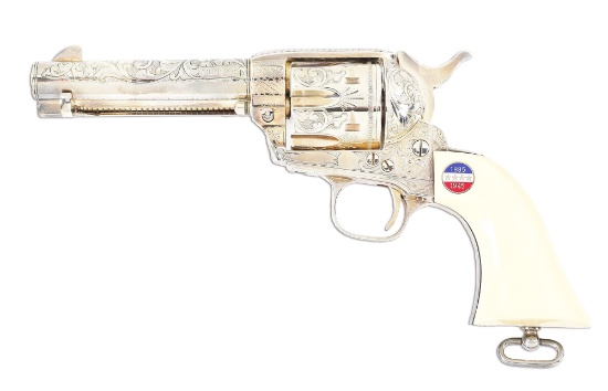 (M) VERY ATTRACTIVE AMERICAN HISOTRICAL SOCIETY GEORGE S. PATTON COMMEMORATIVE UBERTI SINGLE ACTION