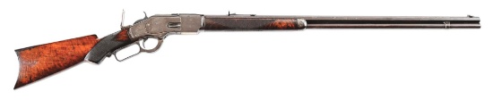 (A) WINCHESTER SPECIAL ORDER DELUXE MODEL 1873 LEVER ACTION RIFLE.