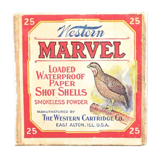 VINTAGE WESTERN TWO-PIECE SHOT SHELL BOX