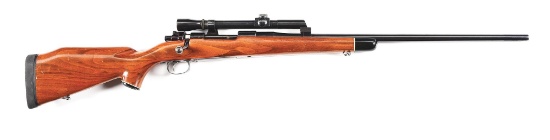 (C) A&M RIFLE COMPANY FRANK BUCK CUSTOM BOLT ACTION RIFLE, .375 H&H MAGNUM, WITH FRANK BUCK BOOK.