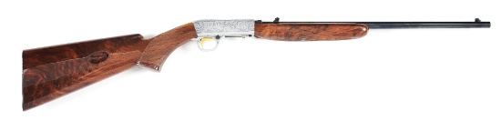 (C) BELGIAN MANUFACTURED BROWNING SA-22 GRADE III SEMI-AUTOMATIC RIFLE WITH BOX, SIGNED BY MARECHAL.