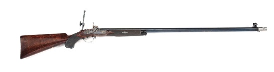 (A) A VERY NICE MODERN MADE JOHN RIGBY AND CO. CREEDMOOR MATCH RIFLE.