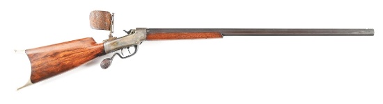 (C) CUSTOM MARLIN BALLARD SINGLE SHOT TARGET RIFLE WITH REMINGTON BARREL..