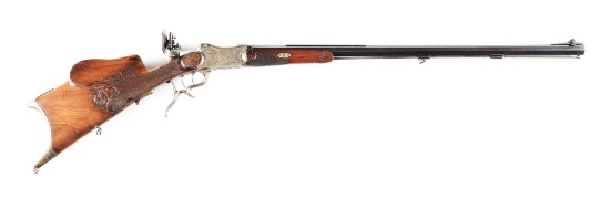 (C) GERMAN MARTINI SCHUETZEN 8.15X46R SINGLE SHOT RIFLE