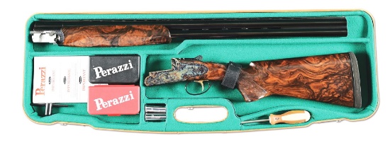 (M) PERAZZI MX12 SCO 12 BORE OVER/UNDER SHOTGUN WITH CASE.