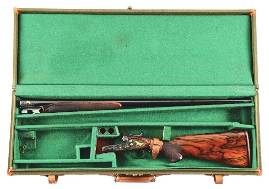 (C) HIGHLY EMBELLISHED PACHMAYR PARKER DHE 12 BORE SIDE BY SIDE SHOTGUN.