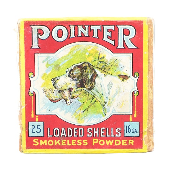 VINTAGE SEARS ROEBUCK AND COMPANY "POINTER" SHOT SHELL BOX