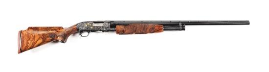 (C) UPGRADED TO PIGEON GRADE WINCHESTER MODEL 12 SLIDE ACTION SHOTGUN.
