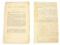 LOT OF 2: REV WAR INDICTMENTS AND PARDONS FOR TREASONABLE ACTS.