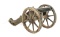19TH CENTURY PERCUSSION SIGNAL CANNON WITH ORIGINAL PAINTED CARRIAGE.