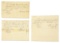 LOT OF 3: DOCUMENTS PERTAINING TO CONTINENTAL RIFLEMEN.