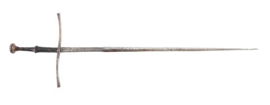 A PROCESSIONAL SWORD IN THE FORM OF A GERMAN ESTOC.