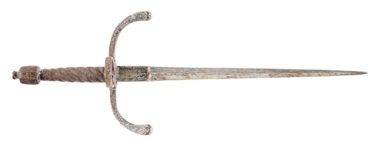 ITALIAN PARRYING DAGGER, CIRCA 17TH CENTURY.