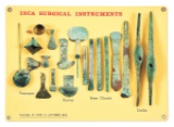 LOT OF INCAN BRAIN SURGICAL INSTRUMENTS.