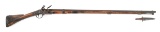(A) DOCUMENTED FRENCH MODEL 1763 ST. ETIENNE FLINTLOCK MUSKET WITH AMERICAN PLUG BAYONET AND ALTERAT