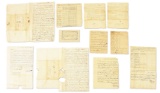 LOT OF CAPT. AND MAJ. JEREMIAH TALBOT LETTERS AND DOCUMENTS.