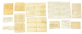 LOT OF 8: REVOLUTIONARY WAR ARMS RELATED DOCUMENTS.