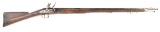 (A) INDIA PATTERN 1810 FLINTLOCK BROWN BESS MUSKET WITH TOWER MARKED LOCK.