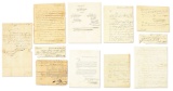LOT OF 11: US ARMY RELATED DOCUMENTS, 1790S.