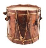 TACK DECORATED FIELD DRUM BY THOMAS BRINGHURST.