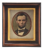 1880S COLOR LITHO PORTRAIT OF ABRAHAM LINCOLN.