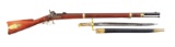 (A) REMINGTON 1862 ZOUAVE PERCUSSION MUSKET WITH BAYONET.