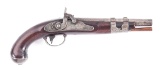(A) US M1816 MARTIAL PISTOL CONVERTED TO PERCUSSION BY A.T. BAXTER.