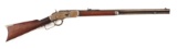 (A) WINCHESTER MODEL 1873 LEVER ACTION RIFLE IN .44-40.