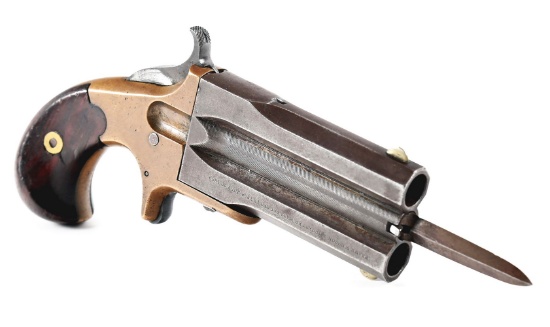 (A) RARE FRANK WESSON LARGE FRAME SUPERPOSED CUT AND SHOOT PISTOL.