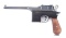 (C) RESTORED CHINESE TAKU NAVAL YARD FLATSIDE LARGE RING C96 SEMI AUTOMATIC PISTOL.