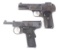 (C) LOT OF 2: FN MODEL 1900 & H&R SELF-LOADING 32 SEMI-AUTOMATIC PISTOLS.