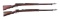 (C) LOT OF 2: KOISHIKAWA TYPE 38 BOLT ACTION RIFLES.