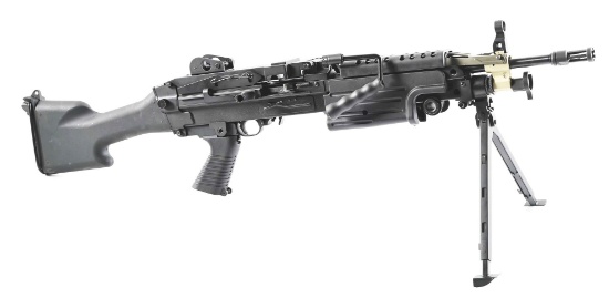 (M) RUGER 10/22 SEMI-AUTOMATIC RIFLE WITH M249 SAW STOCK CONVERSION KIT..