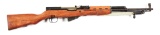 (C) AS IMPORTED YUGOSLAVIAN MODEL 59 SKS SEMI-AUTOMATIC RIFLE.