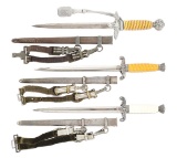 LOT OF 3: THIRD REICH DAGGERS.