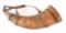 MASSIVE AND IMPRESSIVE ANTIQUE POWDER HORN.