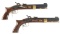 (A) LOT OF 2: ARMSPORT INC. PERCUSSION PISTOLS.