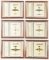 LOT OF 6: FRAMED WWII AIRCRAFT PRINTS.