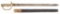 SECOND PATTERN BAKER SWORD BAYONET WITH SCABBARD.